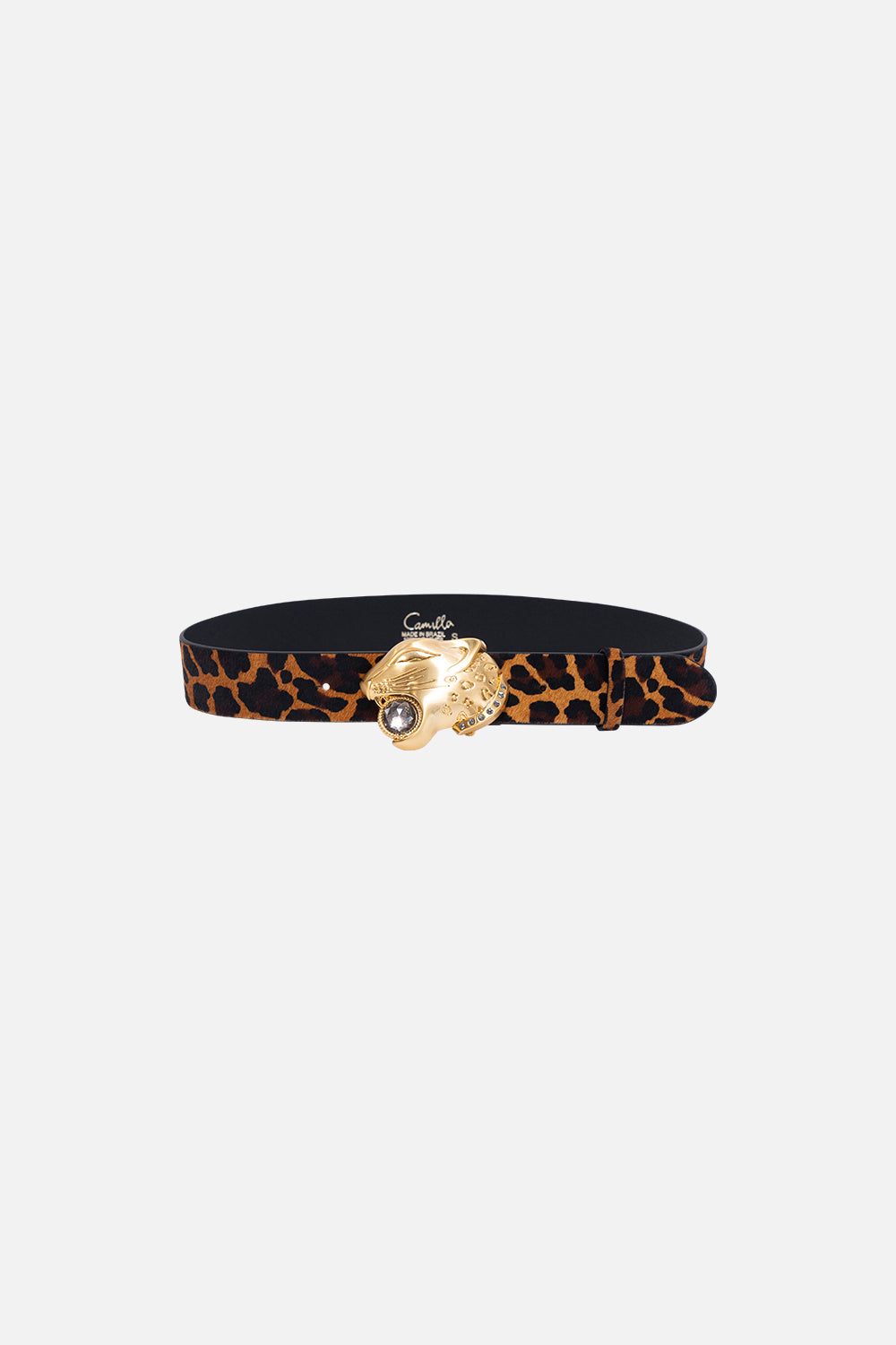 Accesorios CAMILLA Leopard head buckle belt