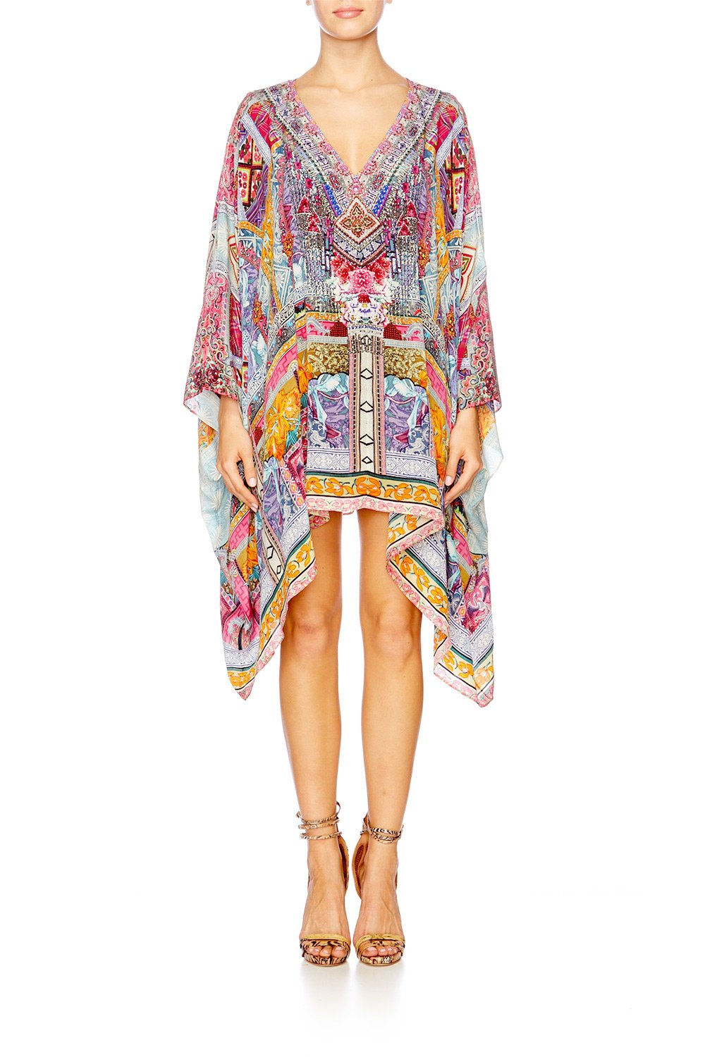 Resortwear-Mujeres CAMILLA Split shoulder short kaftan sunday best