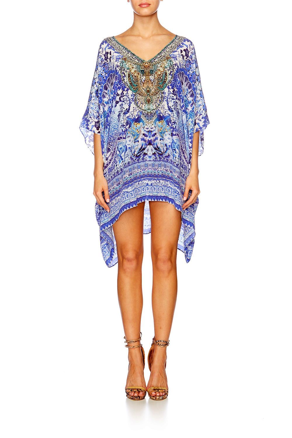 Resortwear-Mujeres CAMILLA V-neck kaftan guardian of secrets