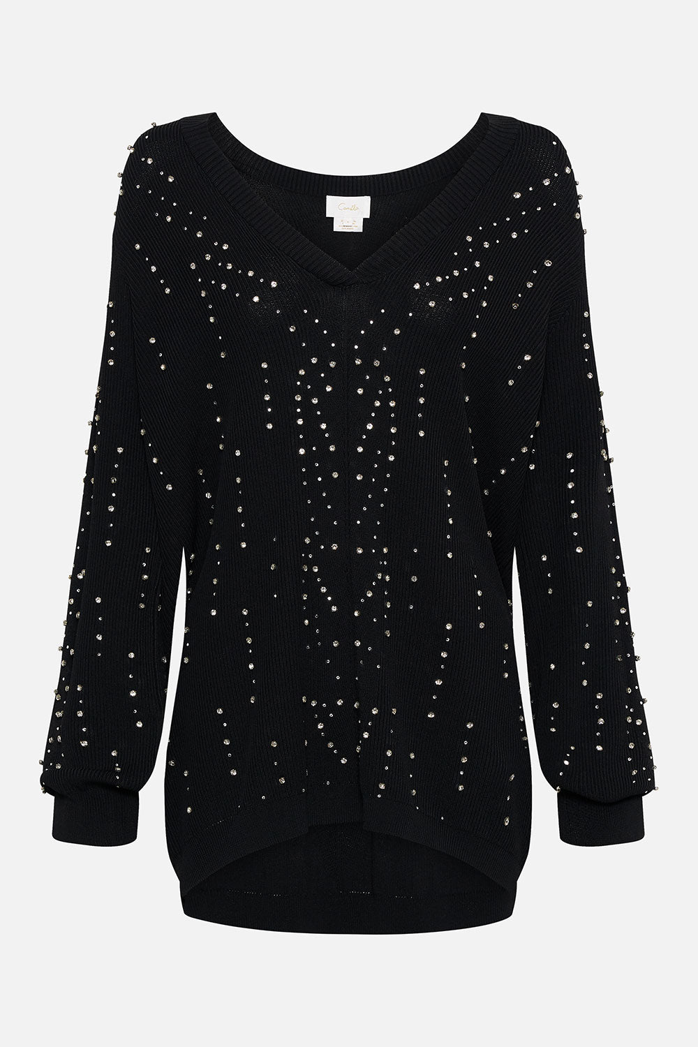 Suéteres | Prendas De Punto-Mujeres CAMILLA Embellished v neck knit