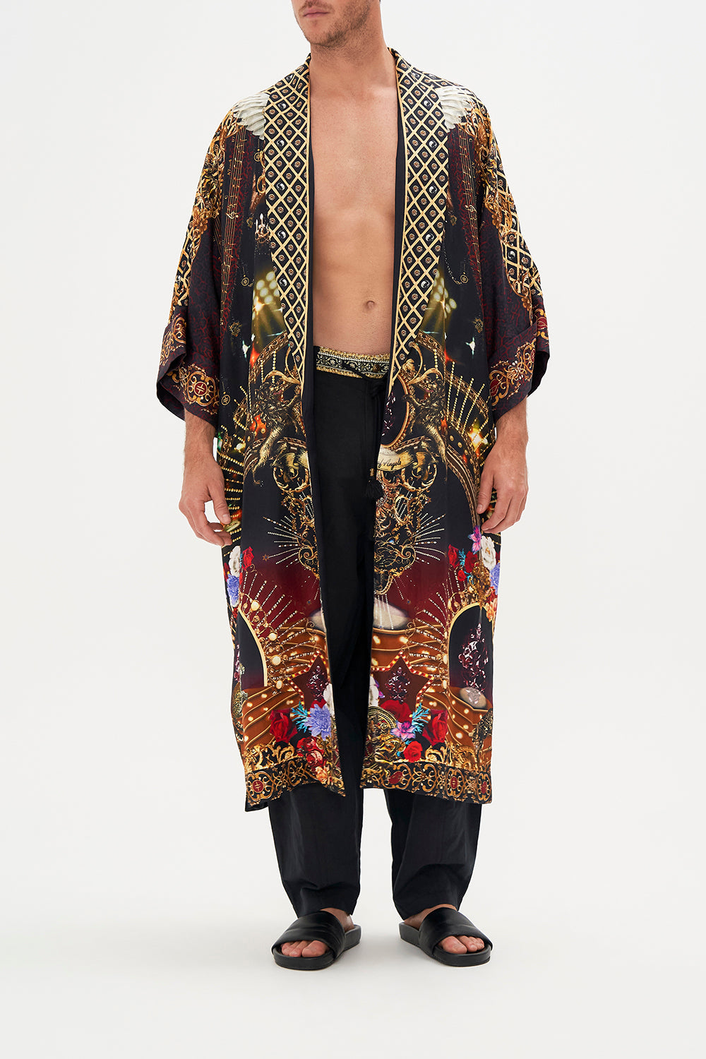 Batas Para Hombre | Jerséis Y Capas-Mujeres CAMILLA Long line reversible robe