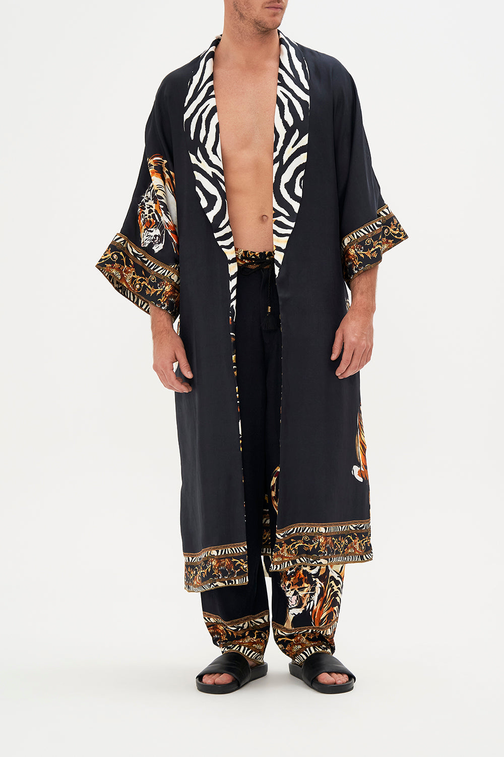 Batas Para Hombre | Jerséis Y Capas-Mujeres CAMILLA Long line reversible robe