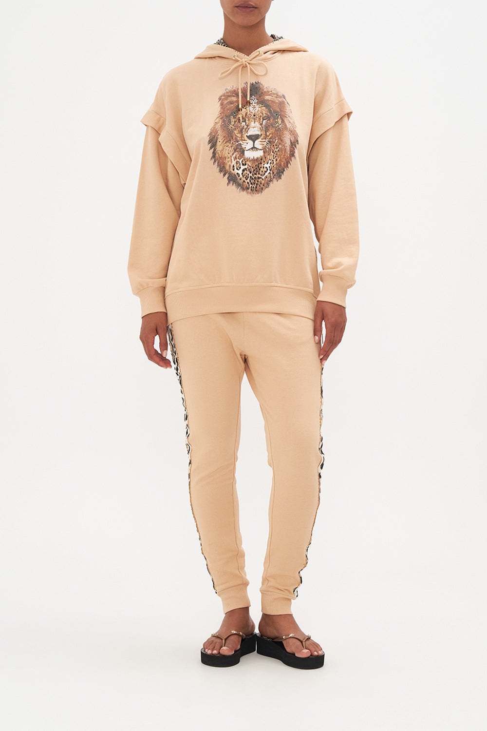 Pijamas-Mujeres CAMILLA Side zip hoodie