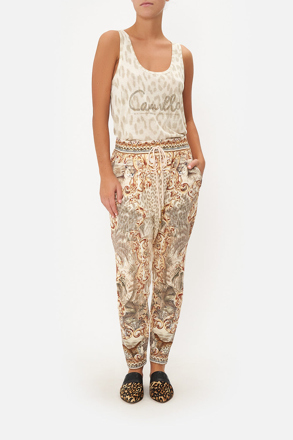 Pijamas-Mujeres CAMILLA Rib waist relaxed pant