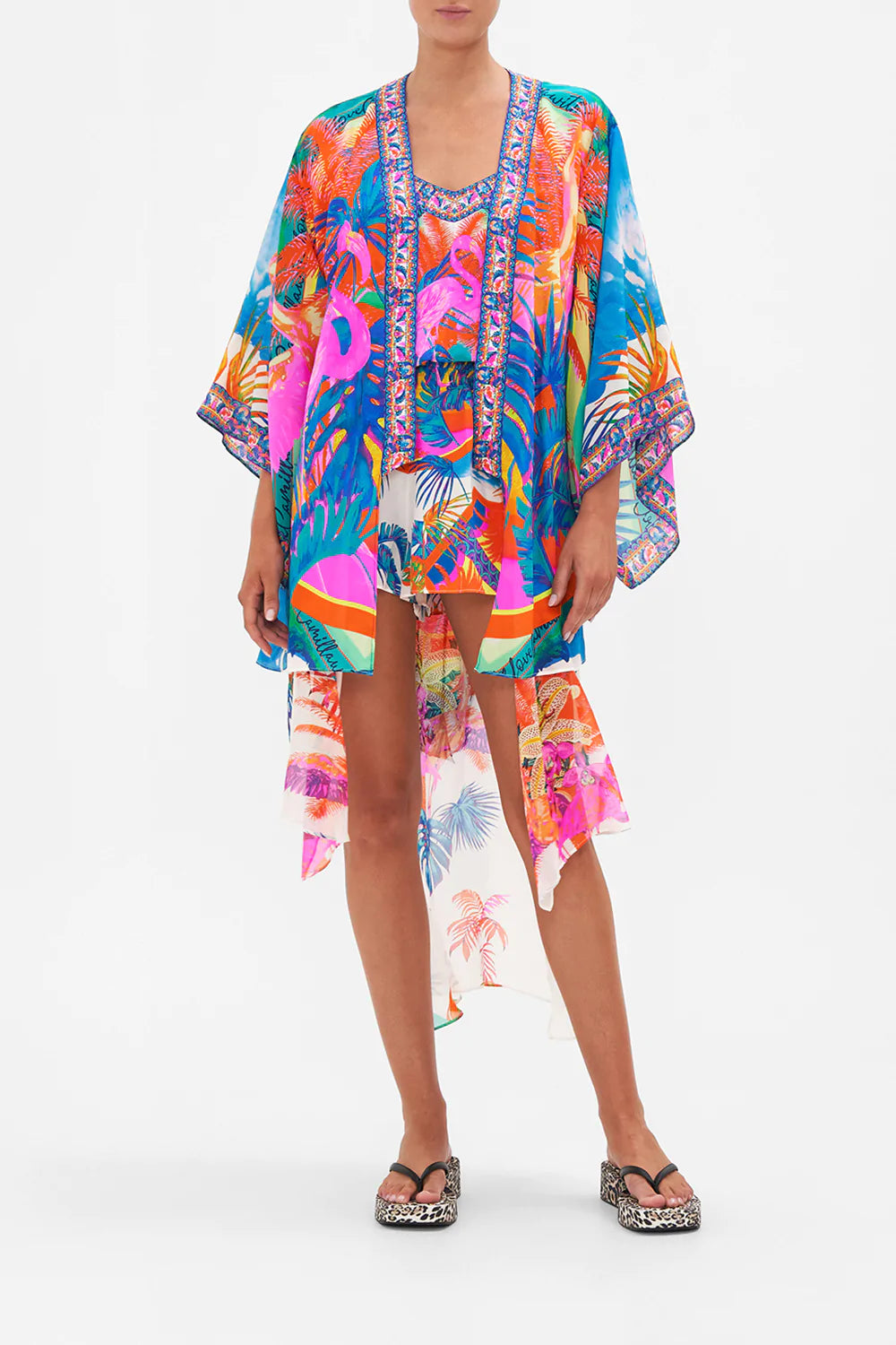 Edición Modesta-Mujeres CAMILLA Kimono with long underlayer