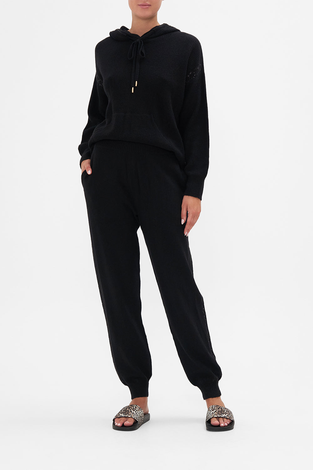 Pijamas-Mujeres CAMILLA Wool cashmere blend knit jogger pant