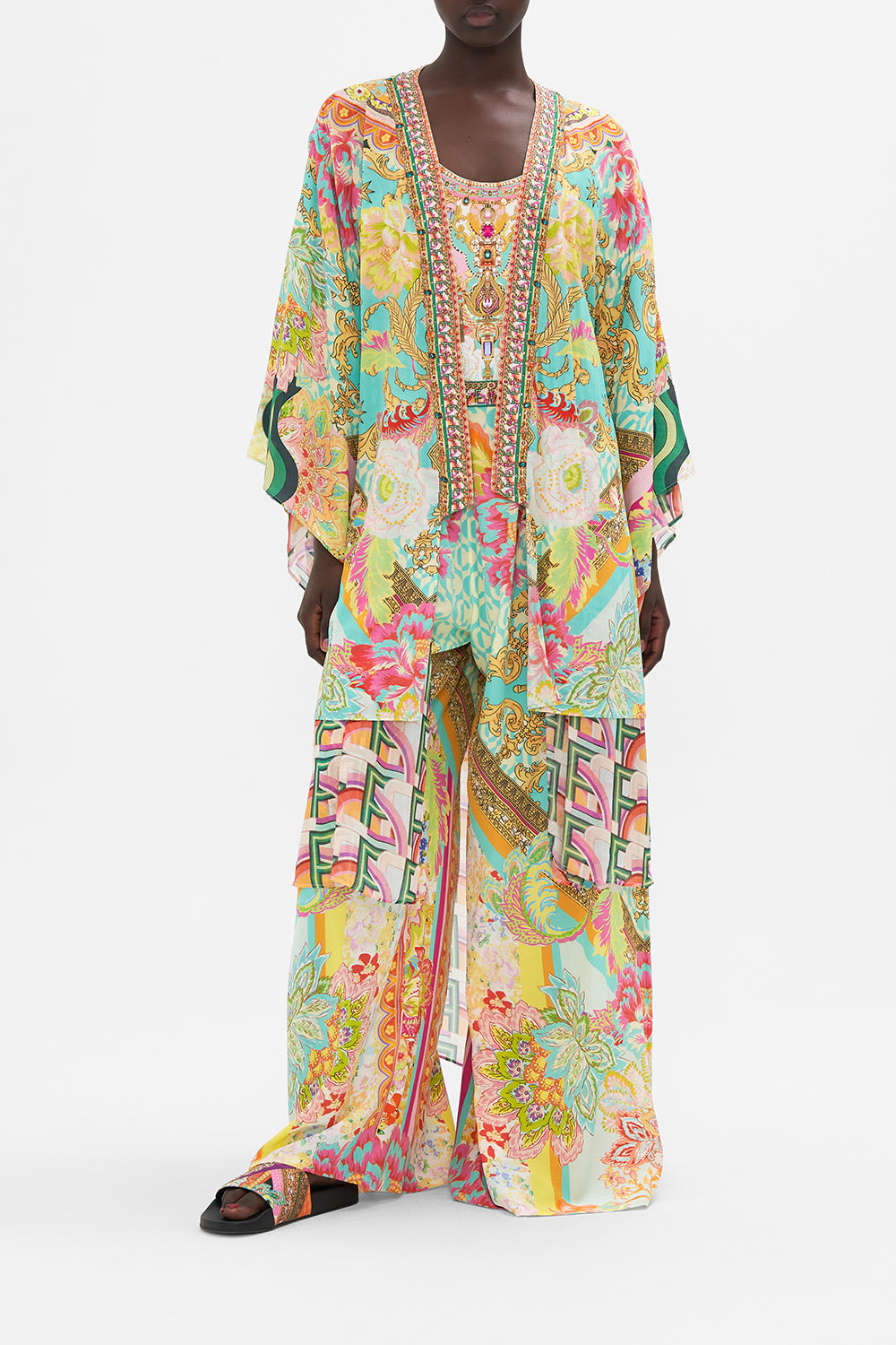 Kimonos | Ropa De Abrigo-Mujeres CAMILLA Kimono with long underlayer