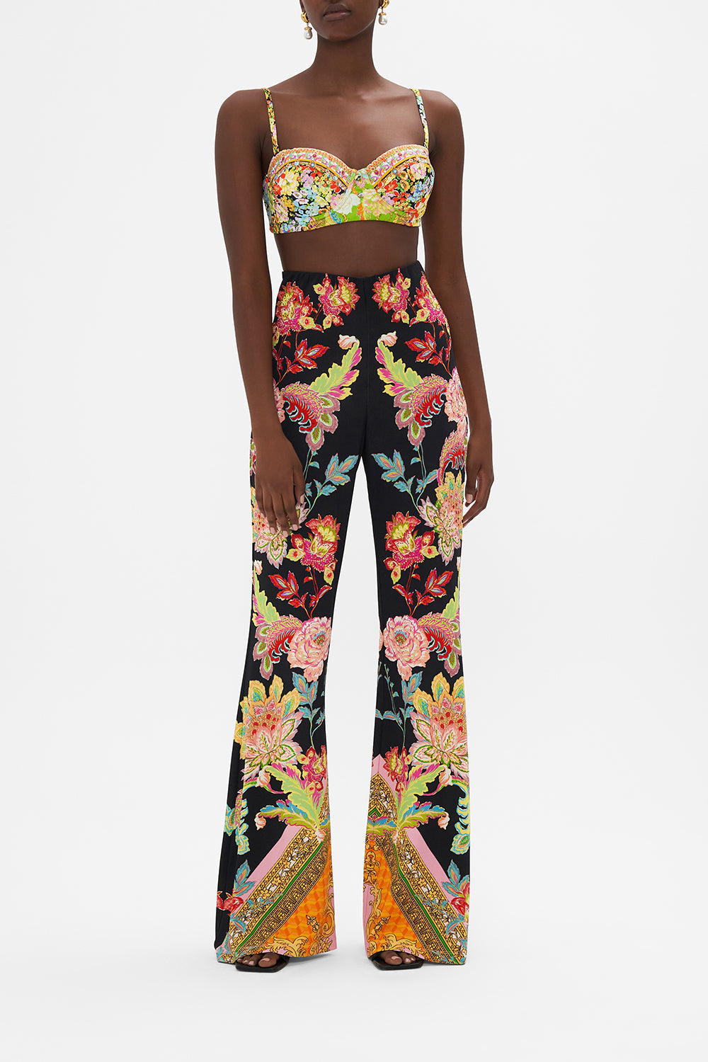 Fondos-Mujeres CAMILLA Jersey flare pant