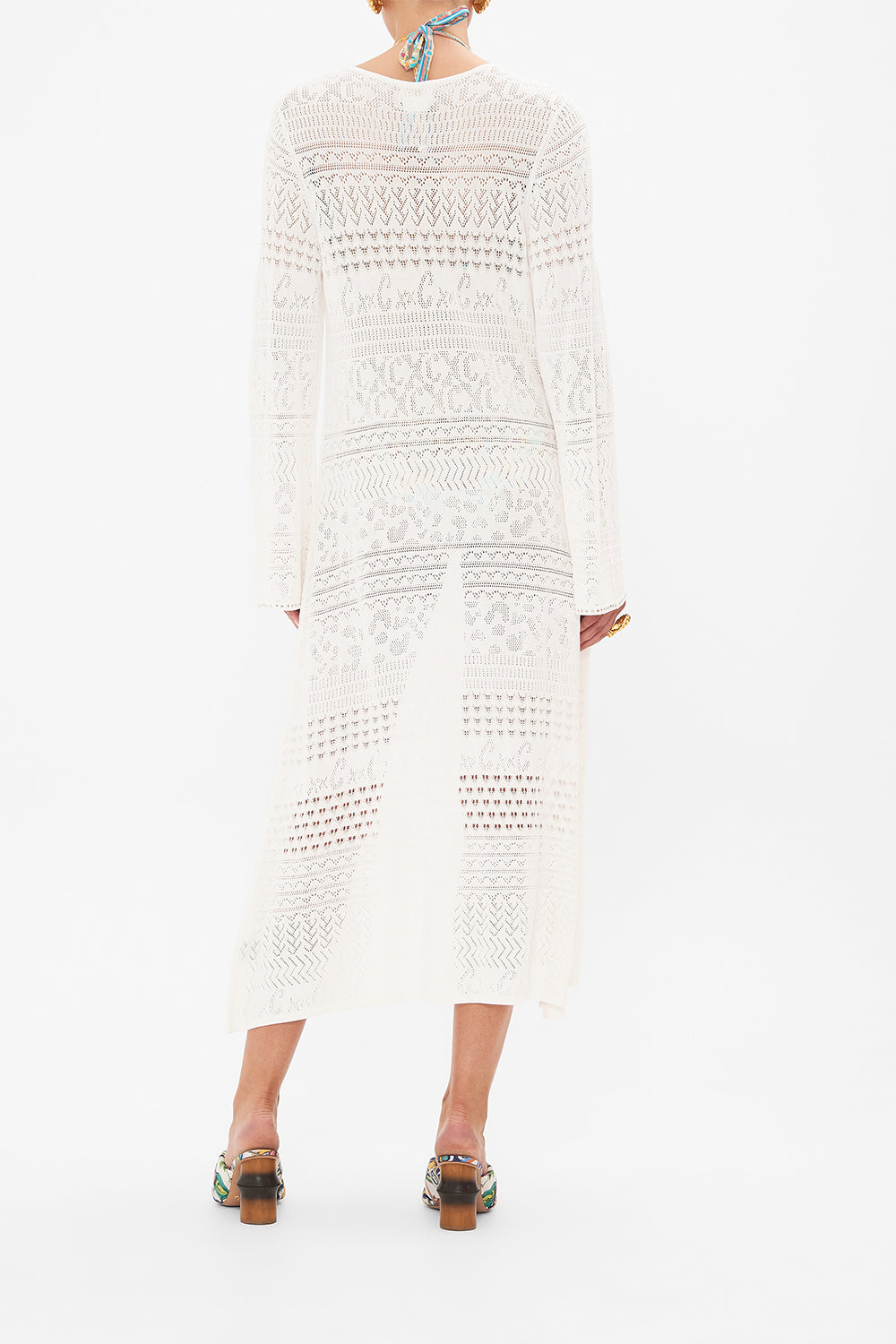 Kimonos | Ropa De Abrigo-Mujeres CAMILLA Flared sleeve pointelle knit layer