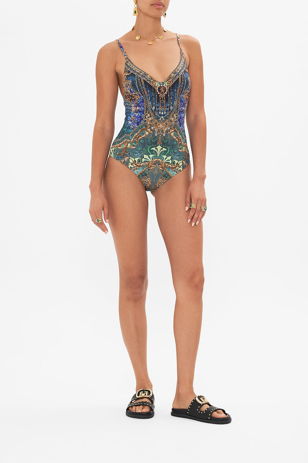 Una Pieza | Conjuntos-Mujeres CAMILLA V neck underwire one piece