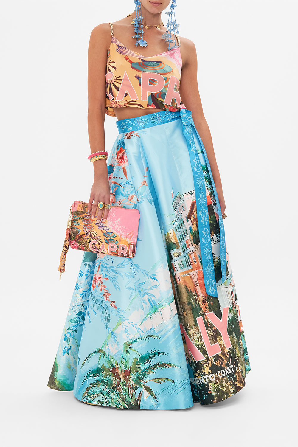 Faldas-Mujeres CAMILLA Maxi wrap skirt