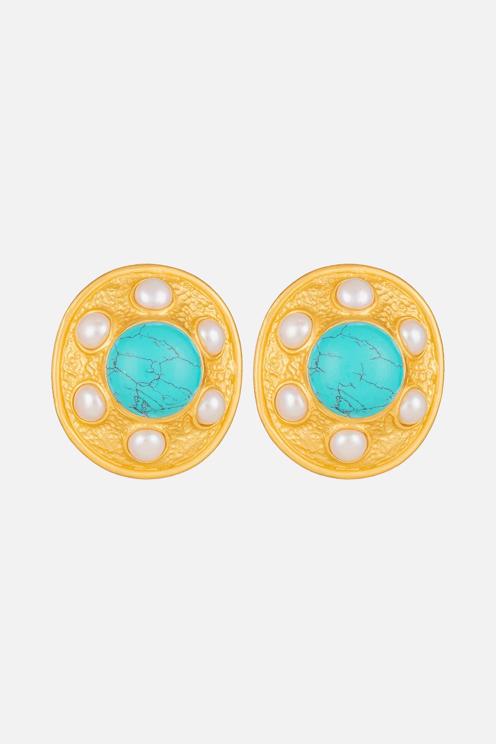 | Ropa De Ocasión Edit-Regalos | Accesorios | Mujeres CAMILLA Vivienne turquoise and pearl  earrings