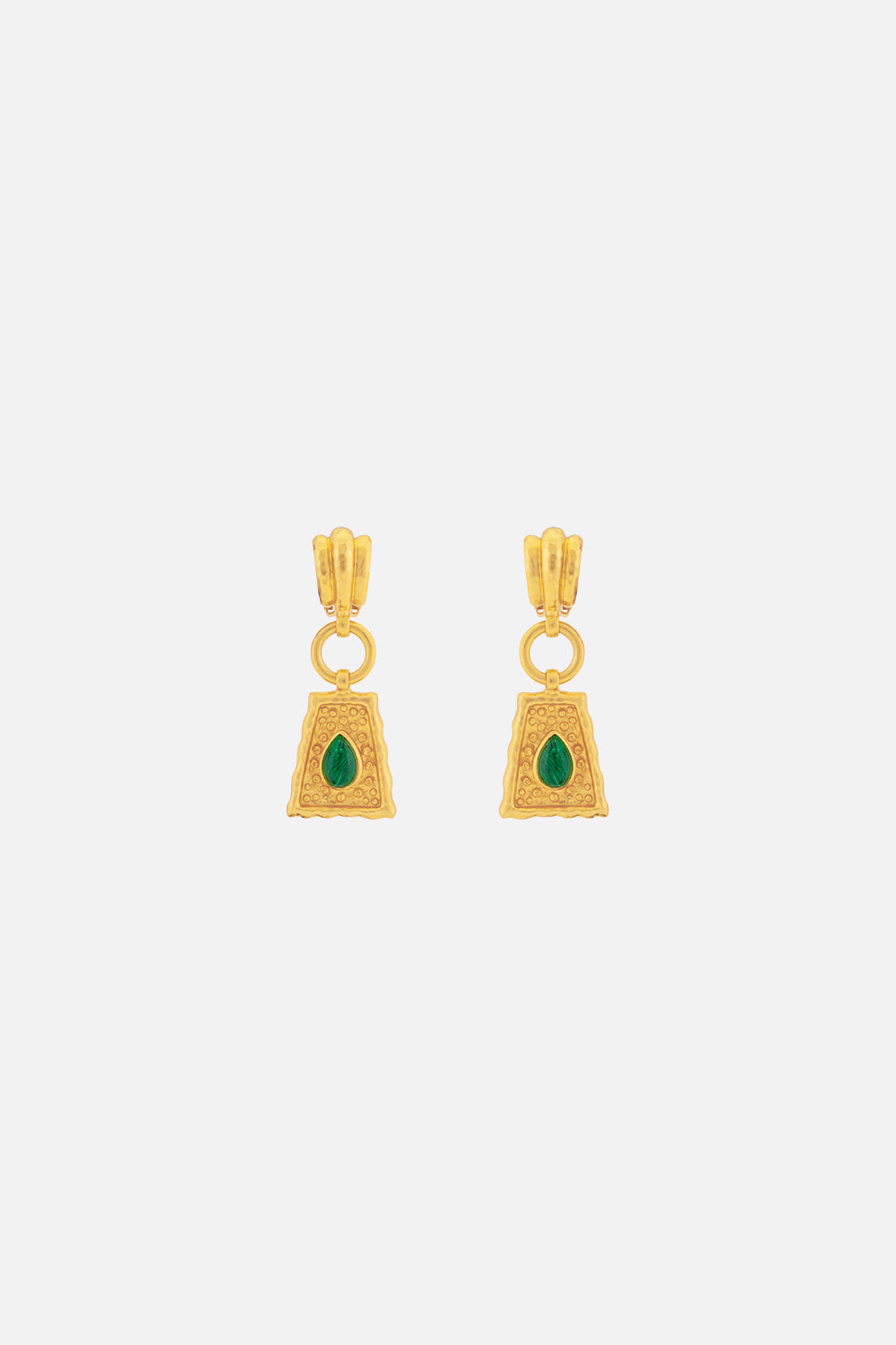 Accesorios CAMILLA Mayan malachite earrings