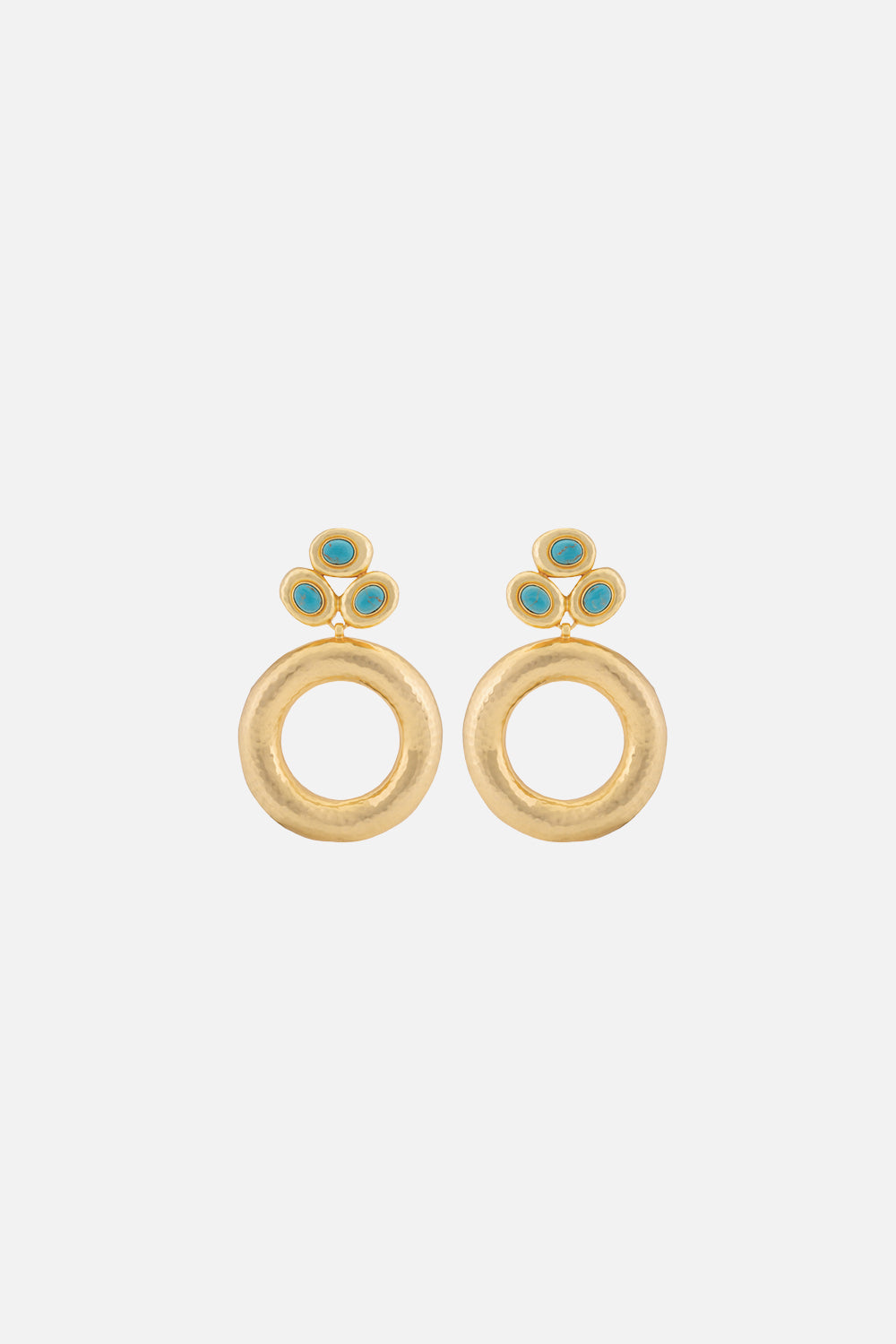 Accesorios CAMILLA Carlina golden turquoise earrings