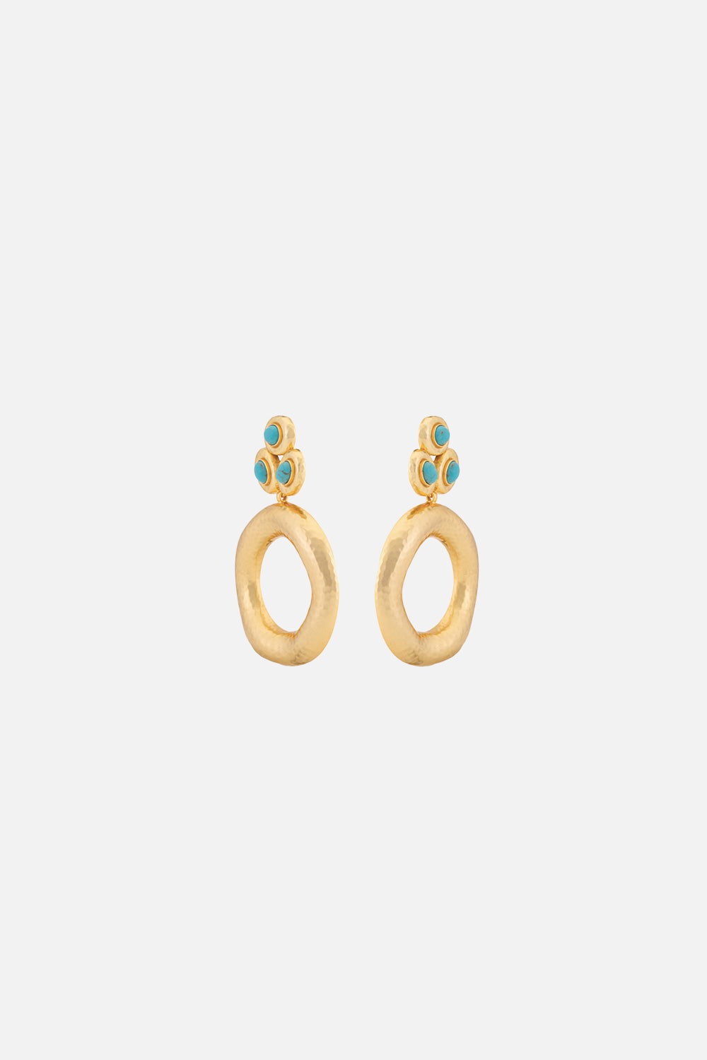 Accesorios CAMILLA Carlina golden turquoise earrings